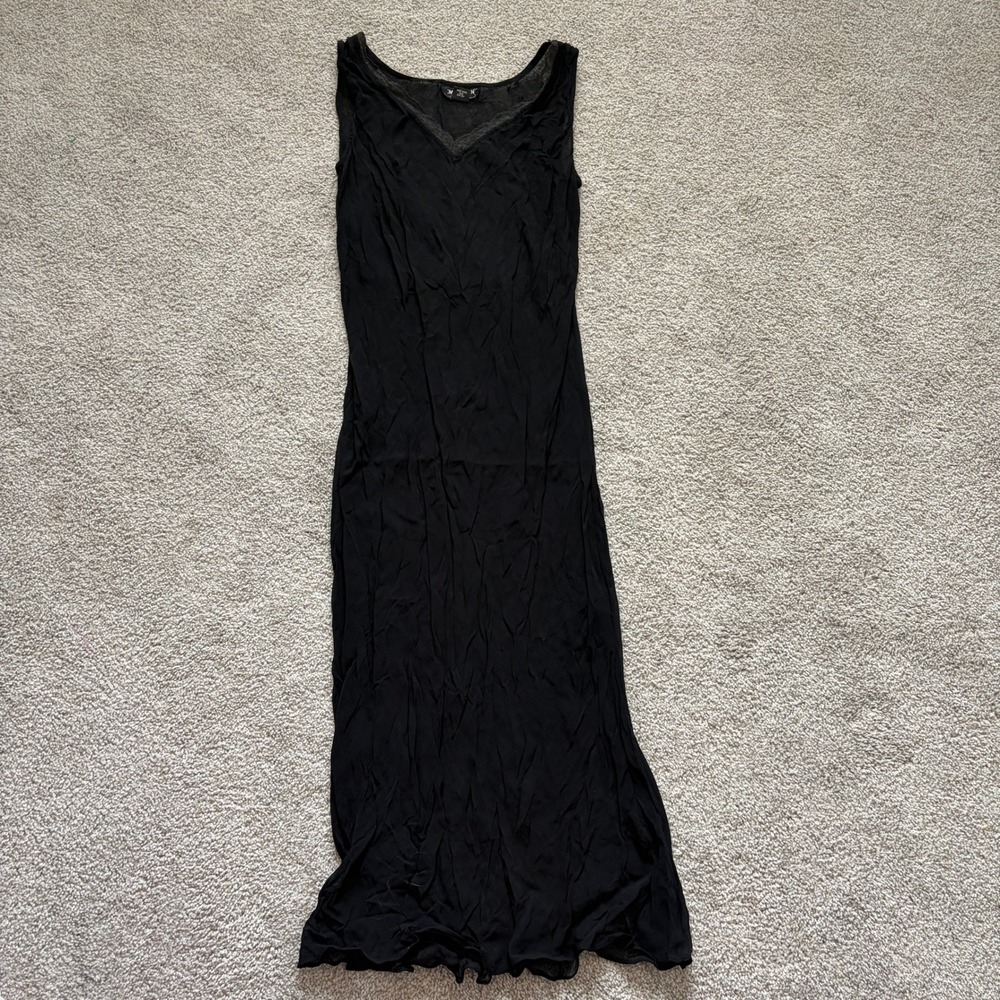 Temptation Lace Maxi Dress Womens M Tank Sheer Whimsigoth Witchy Grunge Fairy